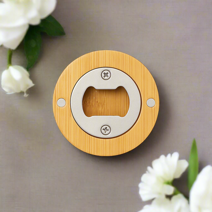 Customized Wooden Bottle Opener / Fridge Magnet