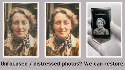 Custom Metal Memorial Card