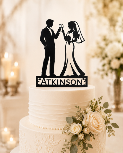 Personalized Couple Cake Toppers