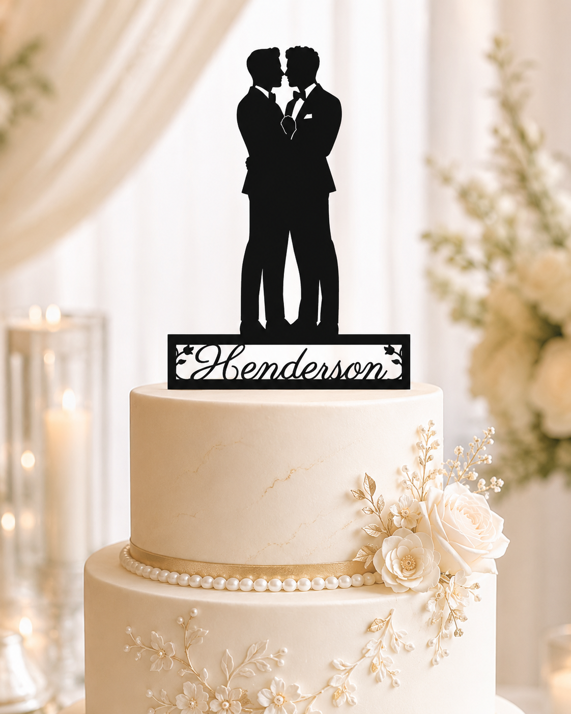 Personalized Couple Cake Toppers