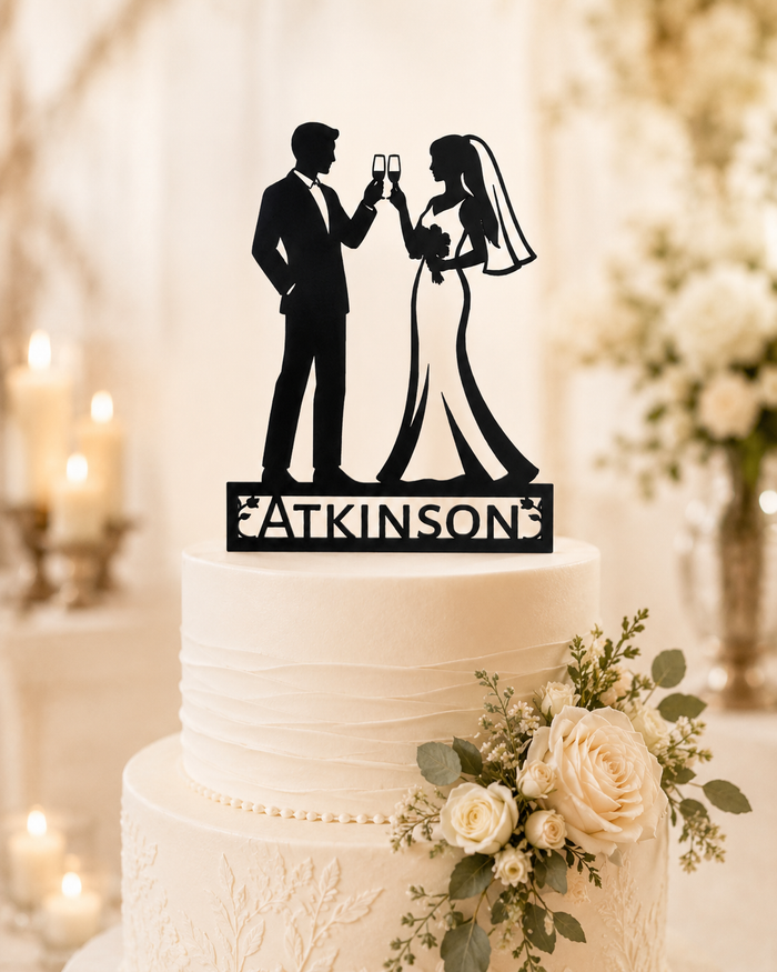 Personalized Couple Cake Toppers