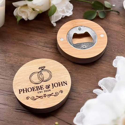 Customized Wooden Bottle Opener / Fridge Magnet